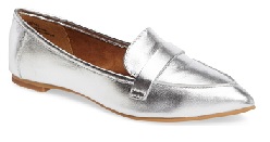 Norstrom S- Silver Kali Flat